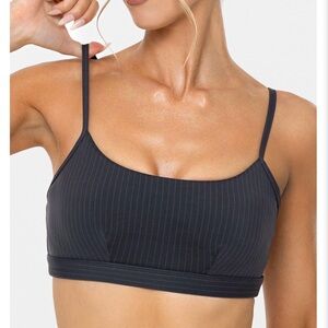 Nama Ribbed Stretch Bralette - Black